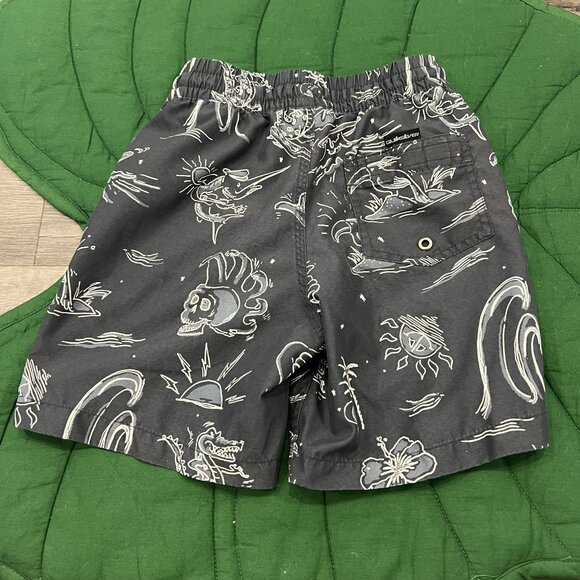 Quiksilver Swims Trunk Boys 6 Printed Beach Pool - Picture 2 of 4